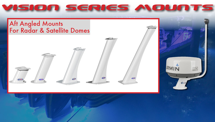 Aft Angled Mount Radar& Satellite Domes
